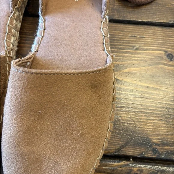 TOMS Women's Tan Katalina Espadrille Shoes with Tie-Up Straps Size 9 - Picture 2 of 10